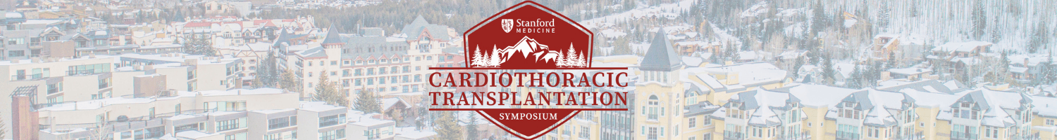 2026 Stanford Cardiothoracic Transplantation Symposium Banner